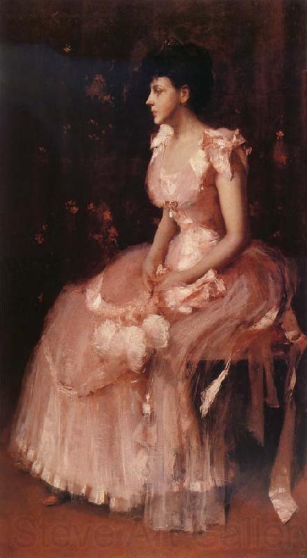 William Merritt Chase The girl in the pink Germany oil painting art